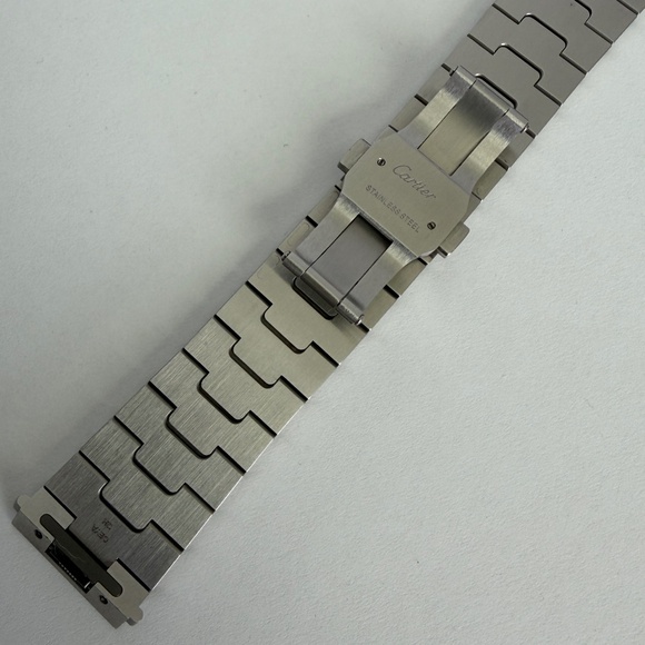 21mm Quick Switch Smart Links 39.8mm Santos de Cartier Watch 316L Steel Bracelet - Picture 7 of 13